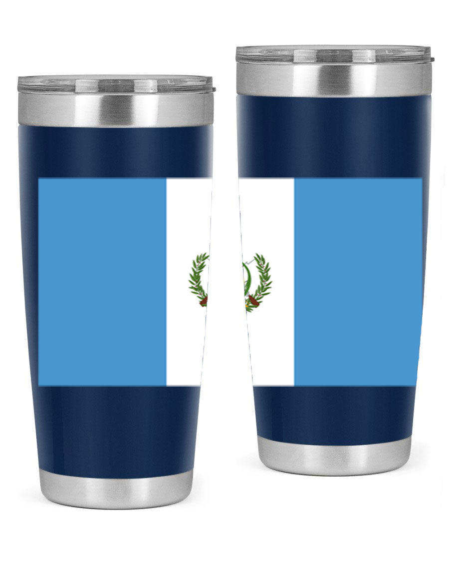 Guatemala 129# Tumbler featuring a double wall vacuum design, copper lining, and a drink-thru lid, perfect for hot and cold beverages.