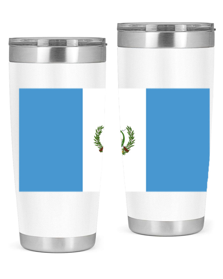 Guatemala 129# Tumbler featuring a double wall vacuum design, copper lining, and a drink-thru lid, perfect for hot and cold beverages.