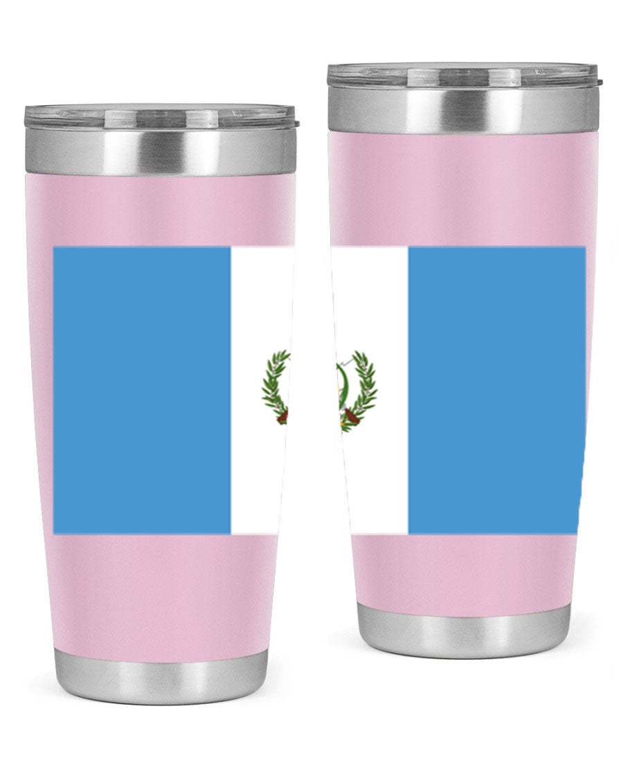 Guatemala 129# Tumbler featuring a double wall vacuum design, copper lining, and a drink-thru lid, perfect for hot and cold beverages.