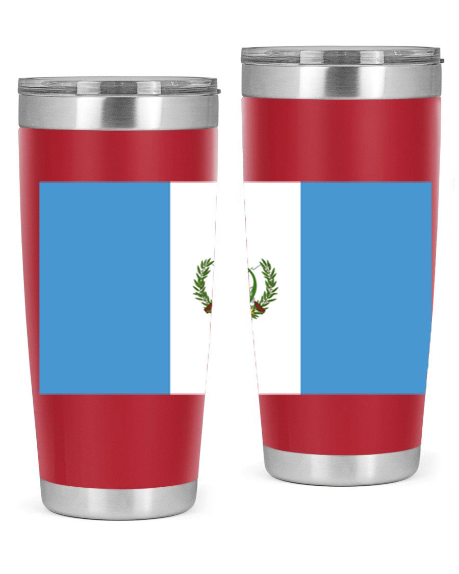 Guatemala 129# Tumbler featuring a double wall vacuum design, copper lining, and a drink-thru lid, perfect for hot and cold beverages.
