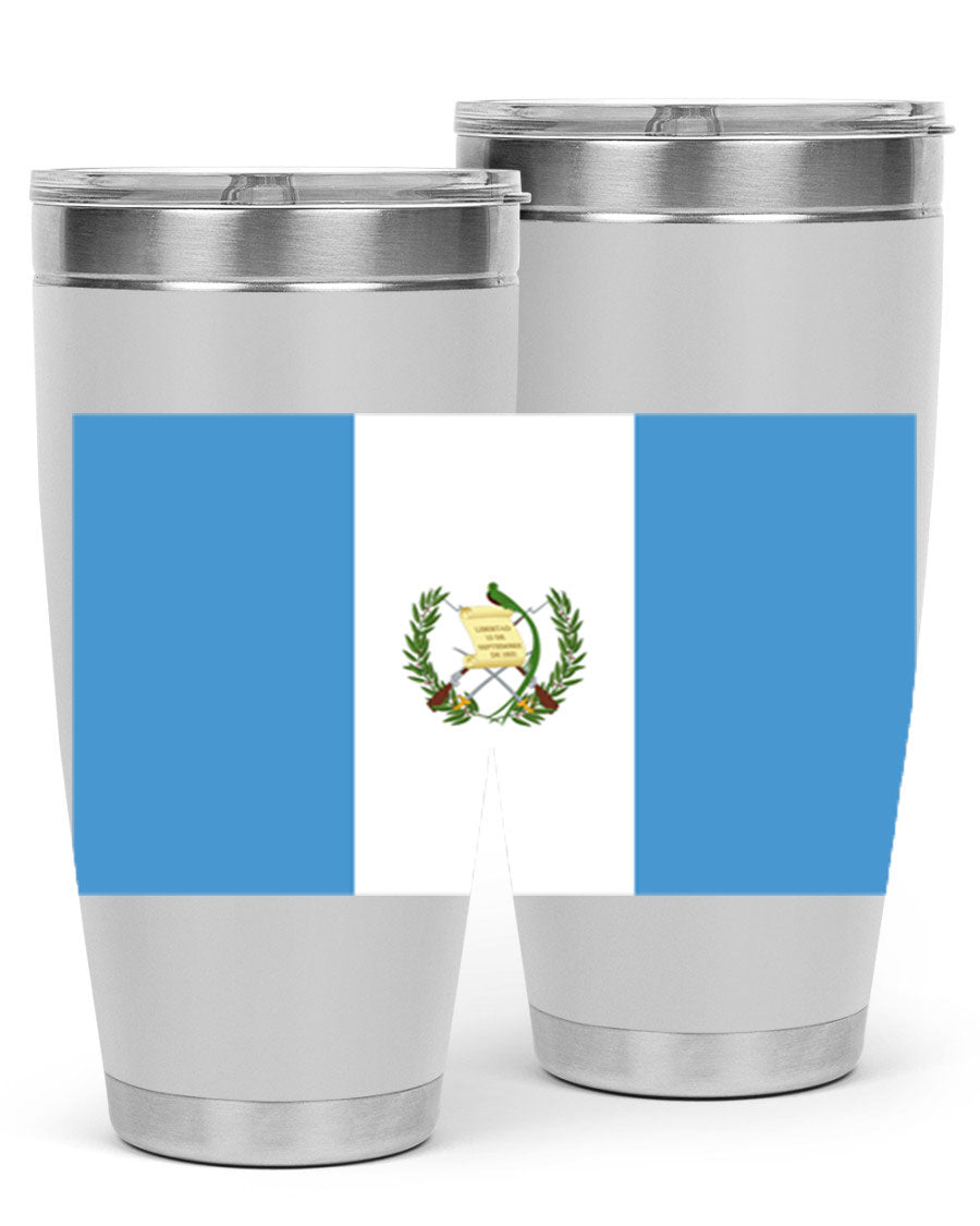 Guatemala 129# Tumbler featuring a double wall vacuum design, copper lining, and a drink-thru lid, perfect for hot and cold beverages.