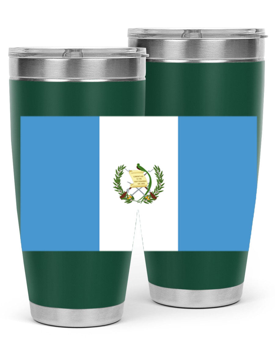 Guatemala 129# Tumbler featuring a double wall vacuum design, copper lining, and a drink-thru lid, perfect for hot and cold beverages.