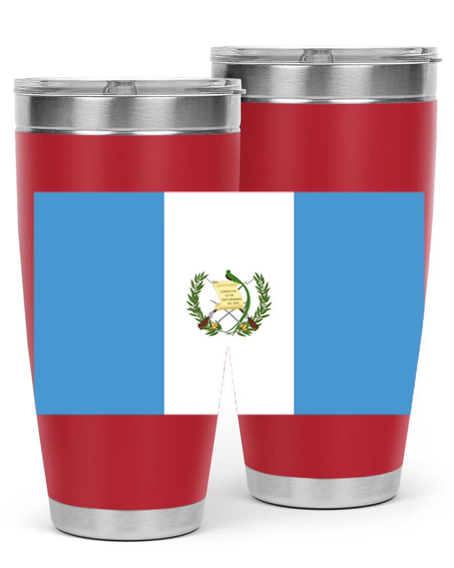 Guatemala 129# Tumbler featuring a double wall vacuum design, copper lining, and a drink-thru lid, perfect for hot and cold beverages.