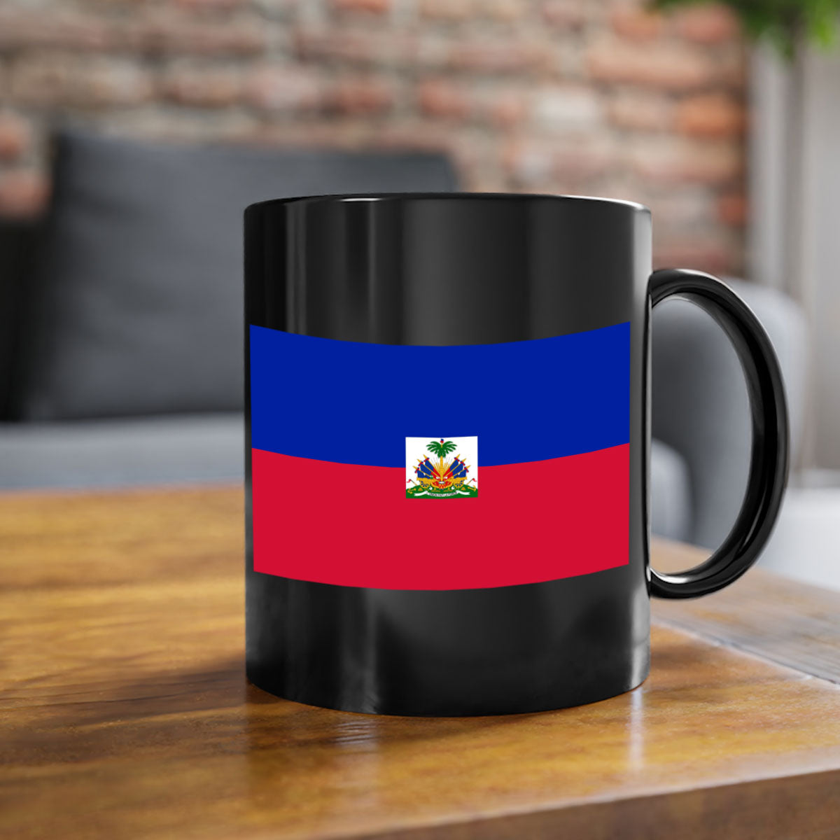 Haiti 125# Mug featuring a glossy finish with a colored handle and interior, available in multiple colors.
