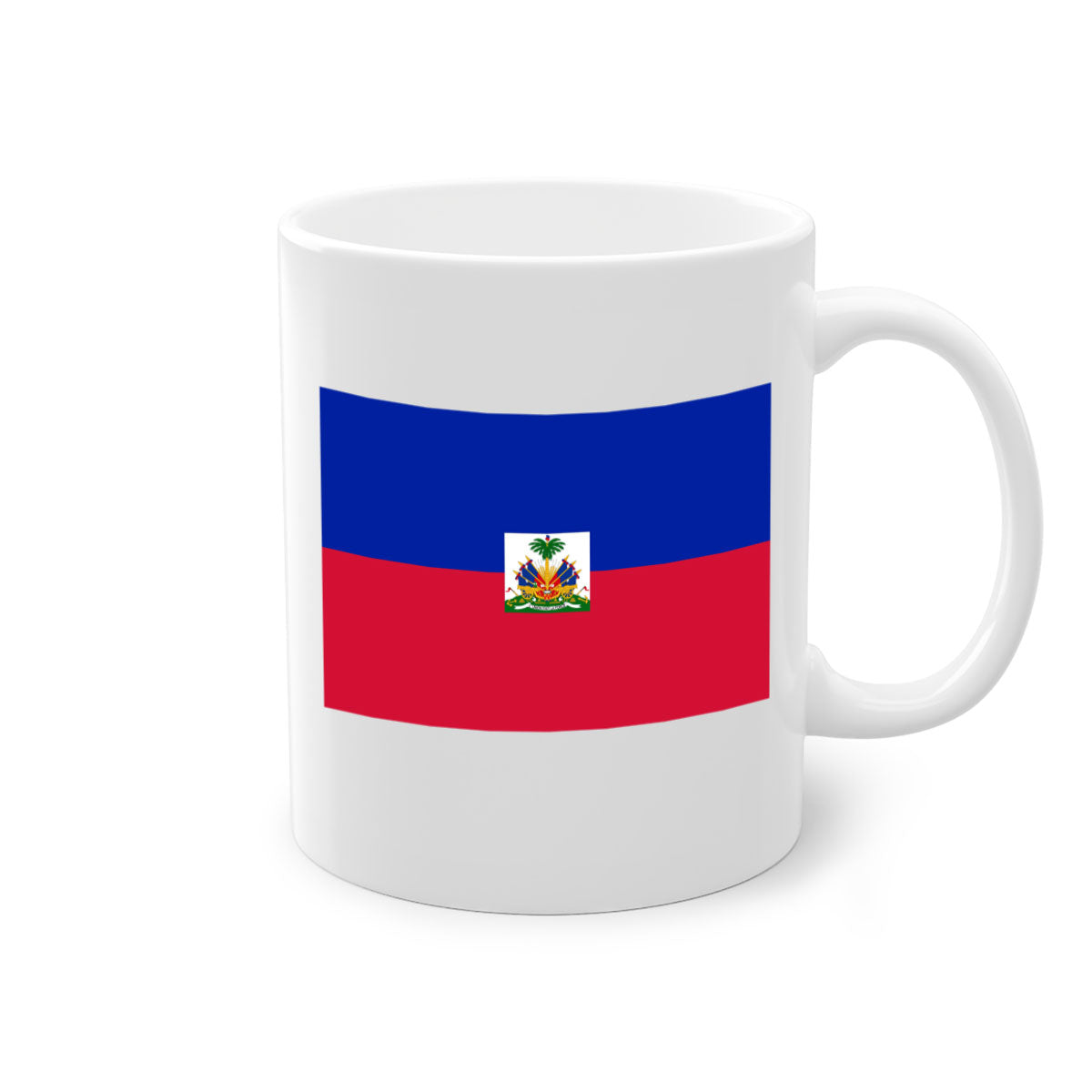 Haiti 125# Mug featuring a glossy finish with a colored handle and interior, available in multiple colors.