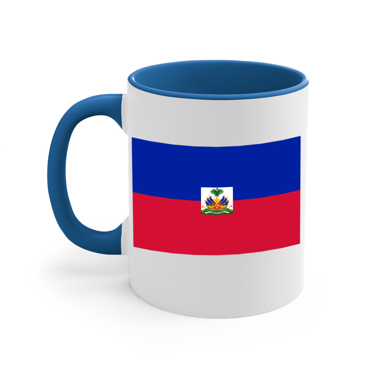 Haiti 125# Mug featuring a glossy finish with a colored handle and interior, available in multiple colors.