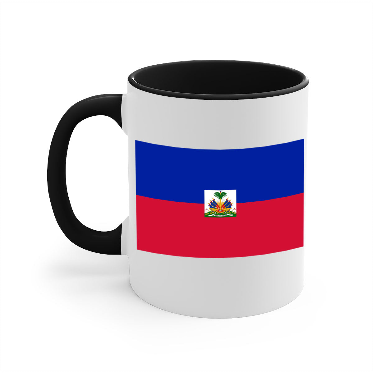 Haiti 125# Mug featuring a glossy finish with a colored handle and interior, available in multiple colors.