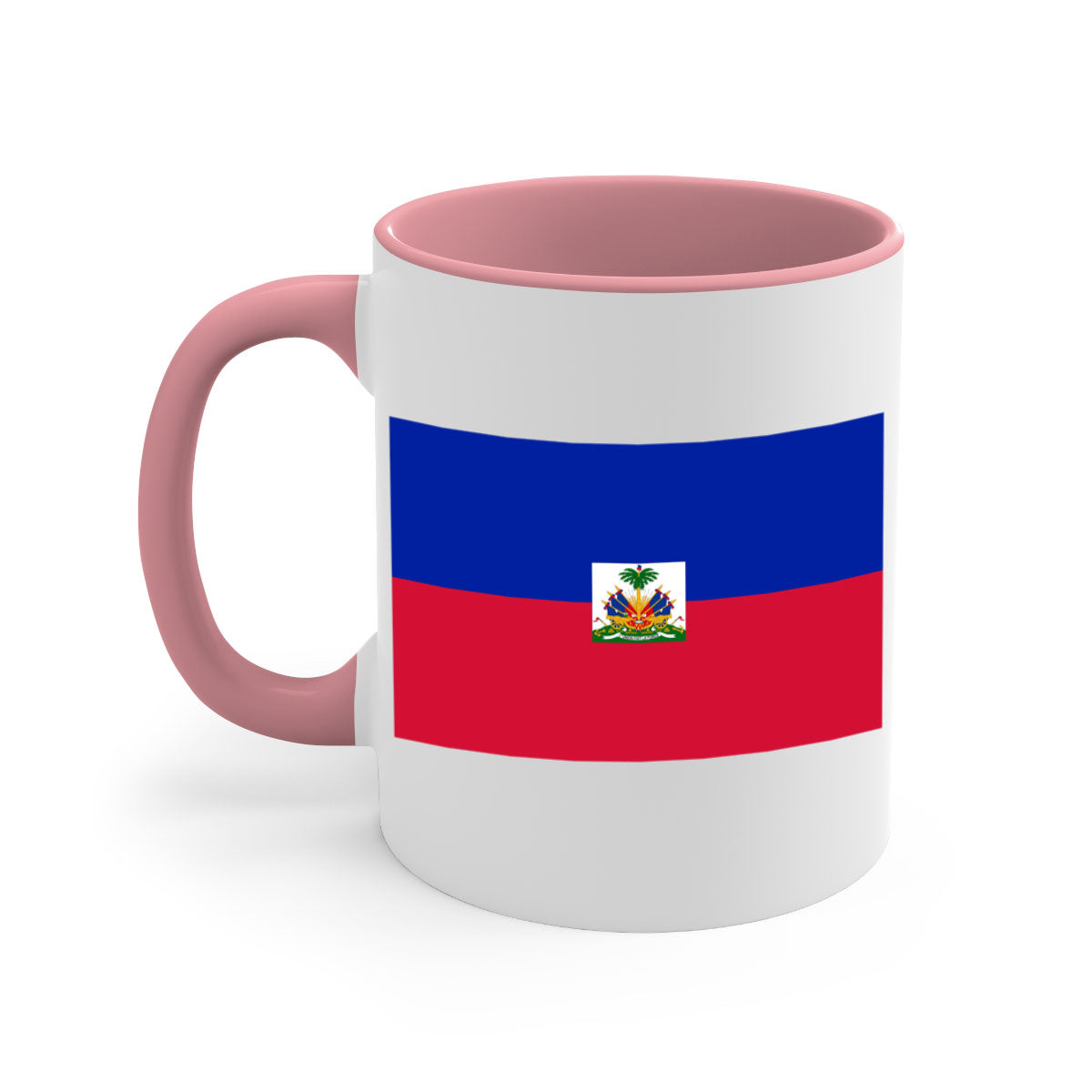 Haiti 125# Mug featuring a glossy finish with a colored handle and interior, available in multiple colors.