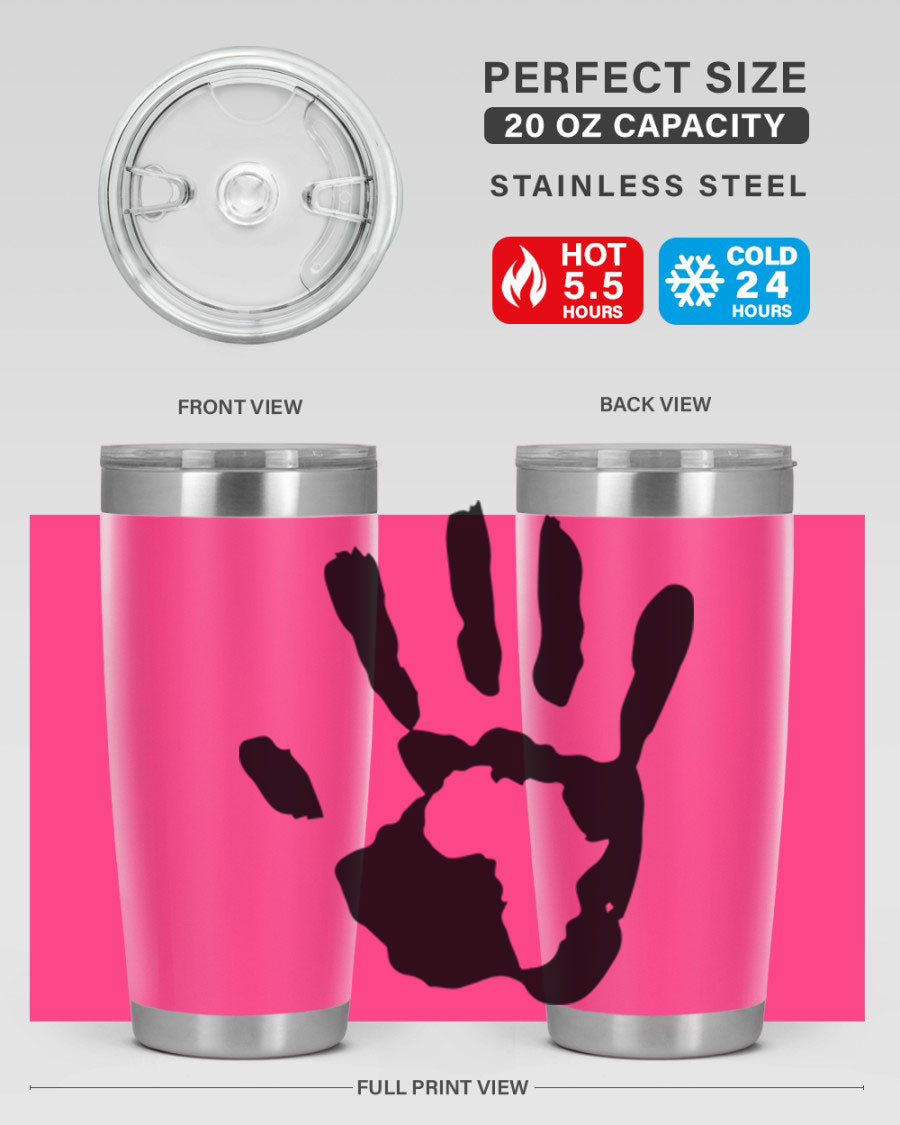 Cotton tank top featuring a hand with Africa design and inspiring phrases, perfect for casual wear.