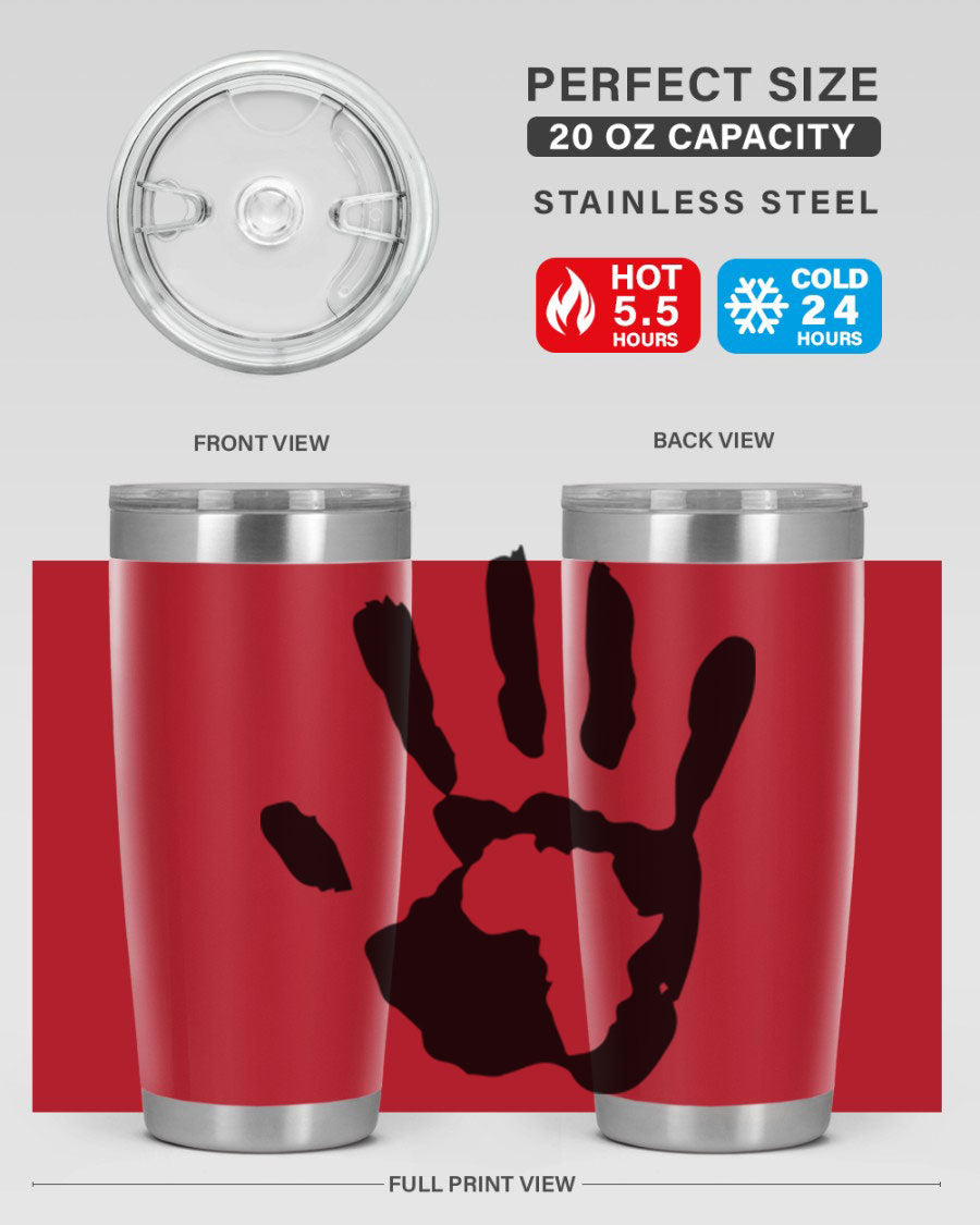 Cotton tank top featuring a hand with Africa design and inspiring phrases, perfect for casual wear.