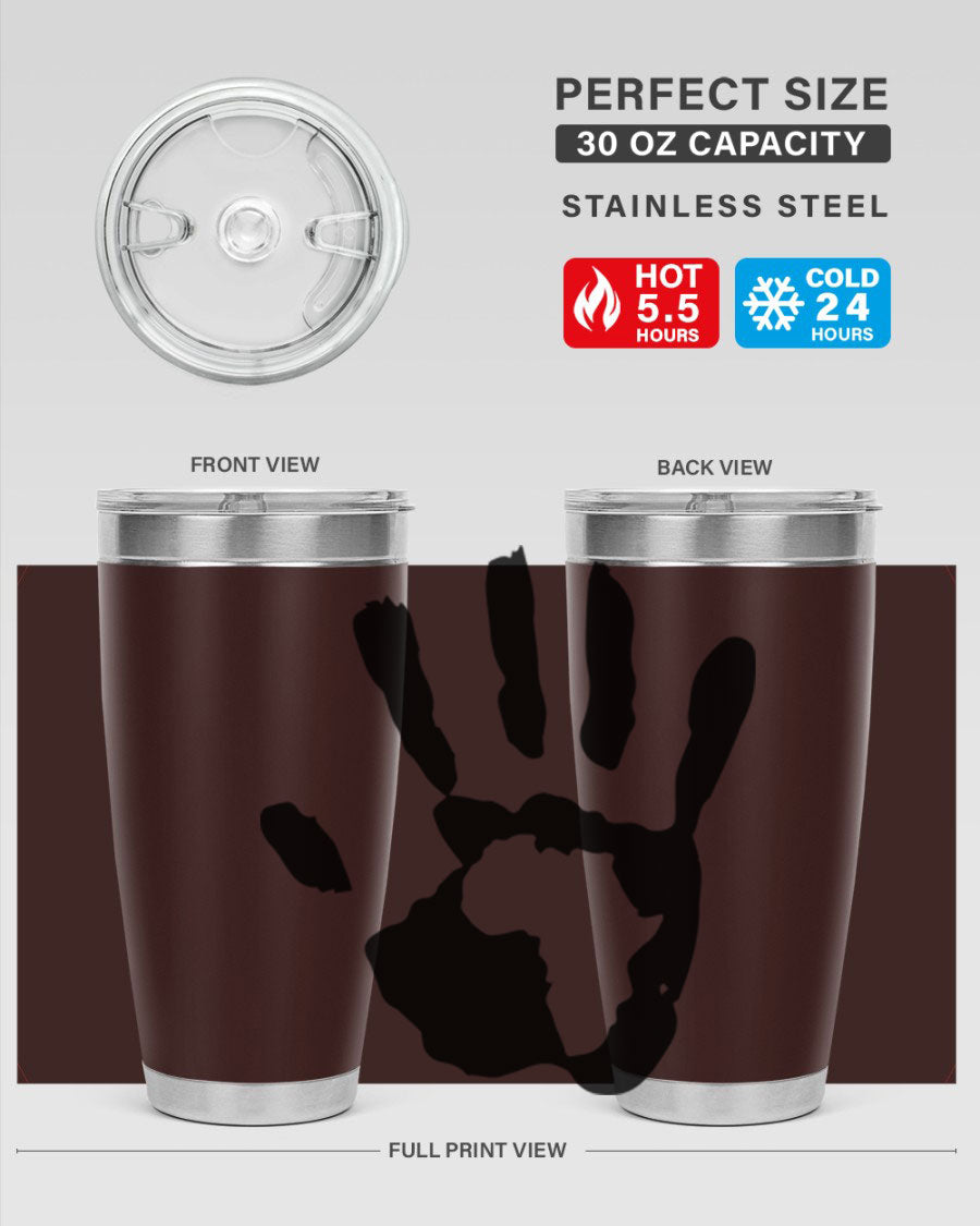 Cotton tank top featuring a hand with Africa design and inspiring phrases, perfect for casual wear.