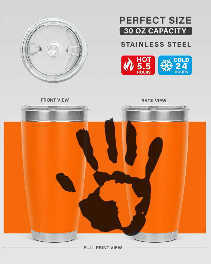 Cotton tank top featuring a hand with Africa design and inspiring phrases, perfect for casual wear.