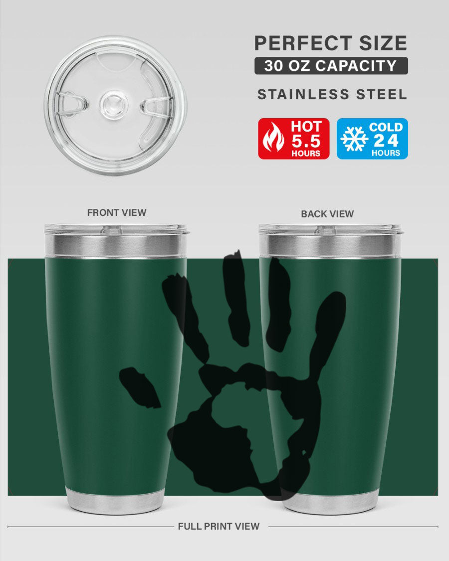 Cotton tank top featuring a hand with Africa design and inspiring phrases, perfect for casual wear.