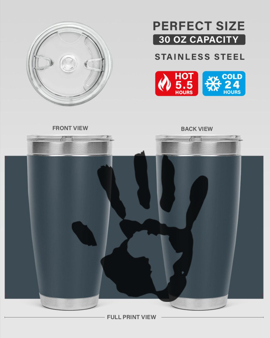 Cotton tank top featuring a hand with Africa design and inspiring phrases, perfect for casual wear.