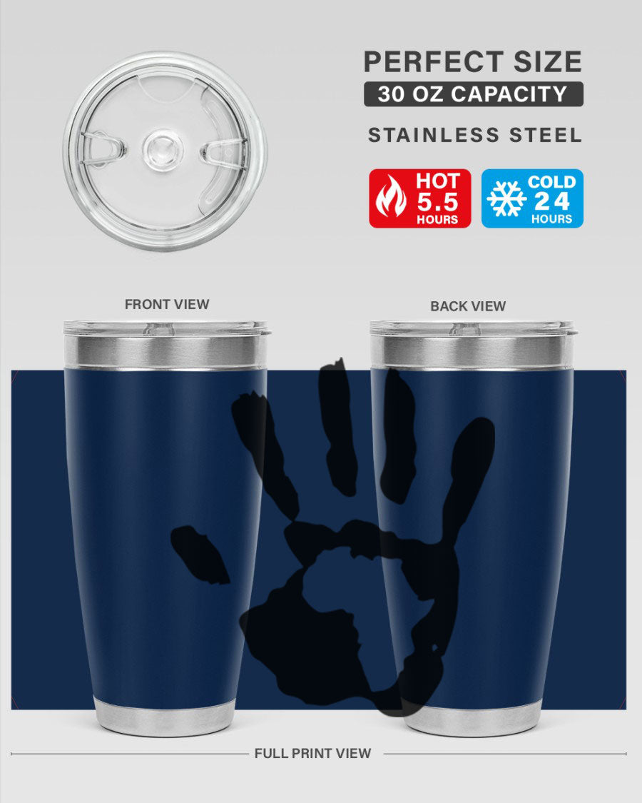 Cotton tank top featuring a hand with Africa design and inspiring phrases, perfect for casual wear.