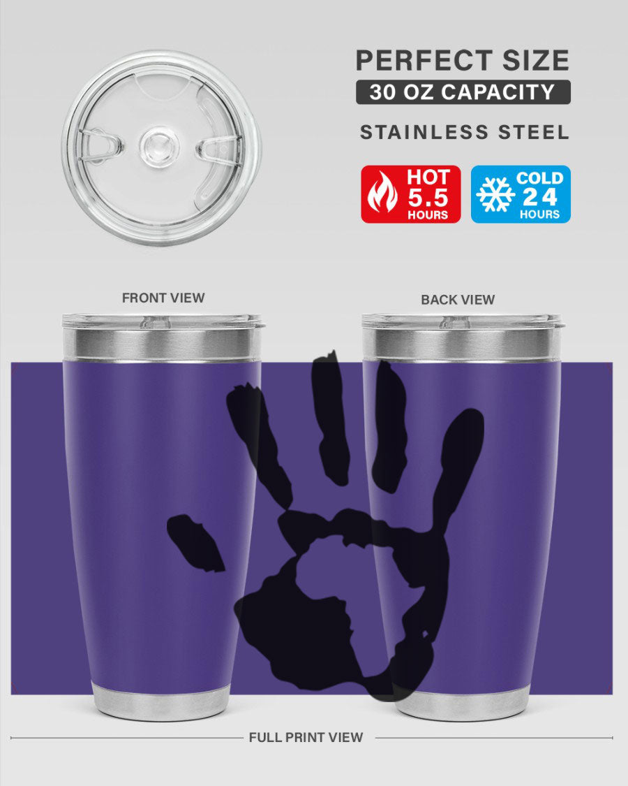 Cotton tank top featuring a hand with Africa design and inspiring phrases, perfect for casual wear.