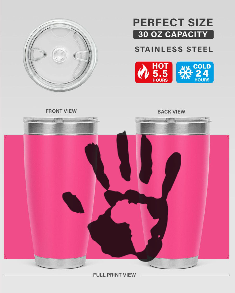 Cotton tank top featuring a hand with Africa design and inspiring phrases, perfect for casual wear.