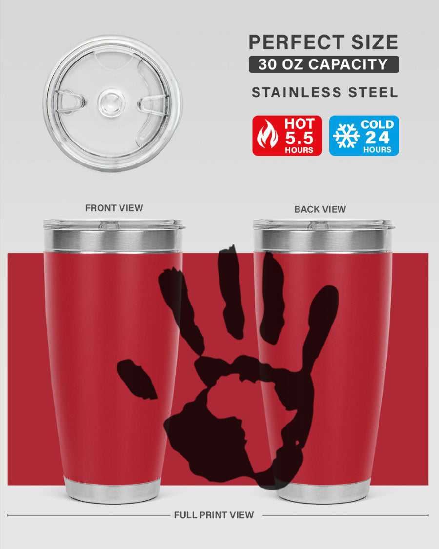 Cotton tank top featuring a hand with Africa design and inspiring phrases, perfect for casual wear.