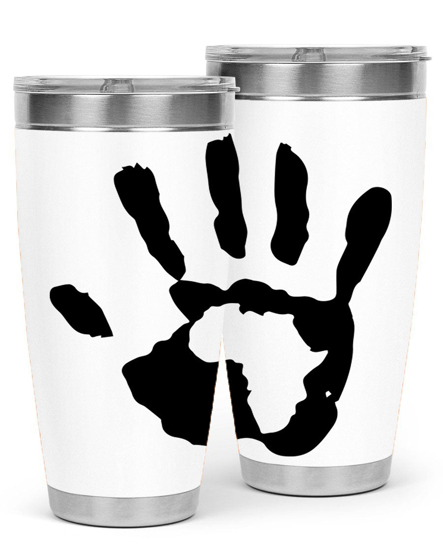 Cotton tank top featuring a hand with Africa design and inspiring phrases, perfect for casual wear.