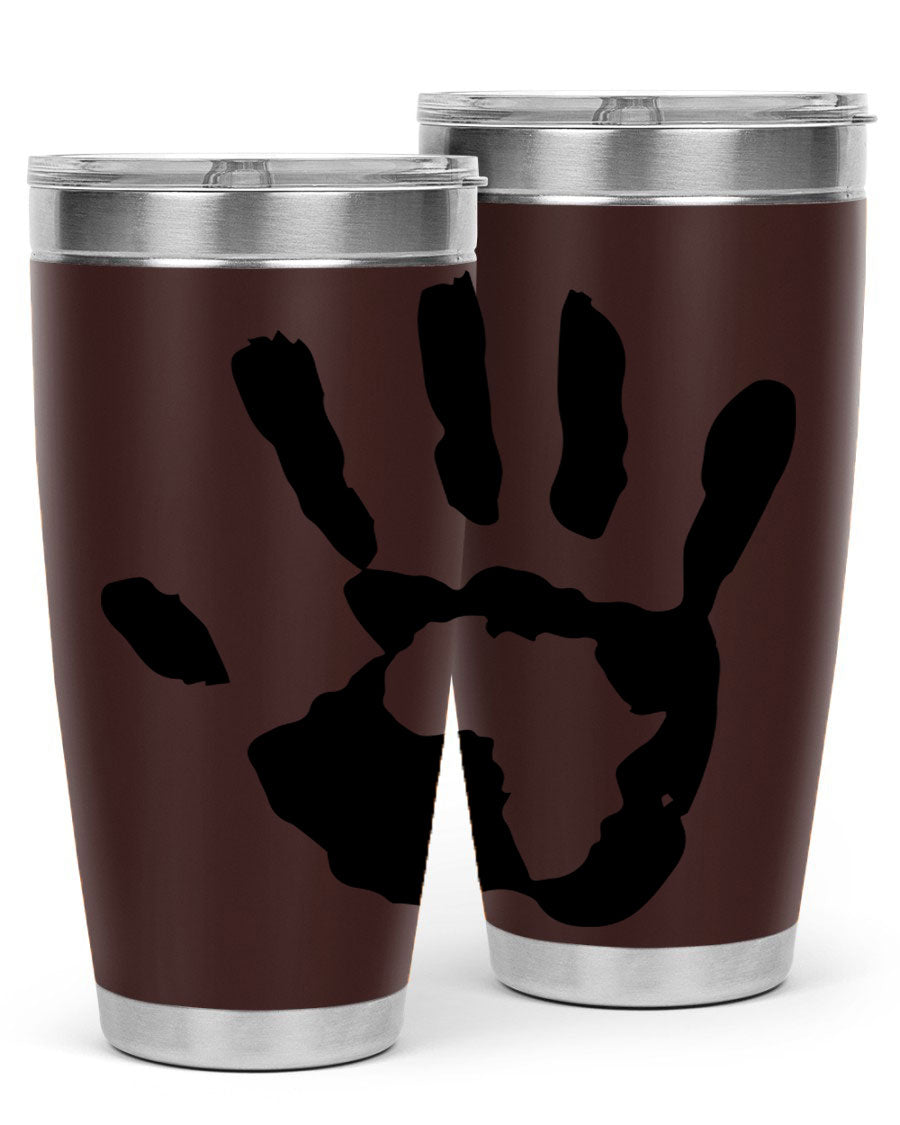 Cotton tank top featuring a hand with Africa design and inspiring phrases, perfect for casual wear.