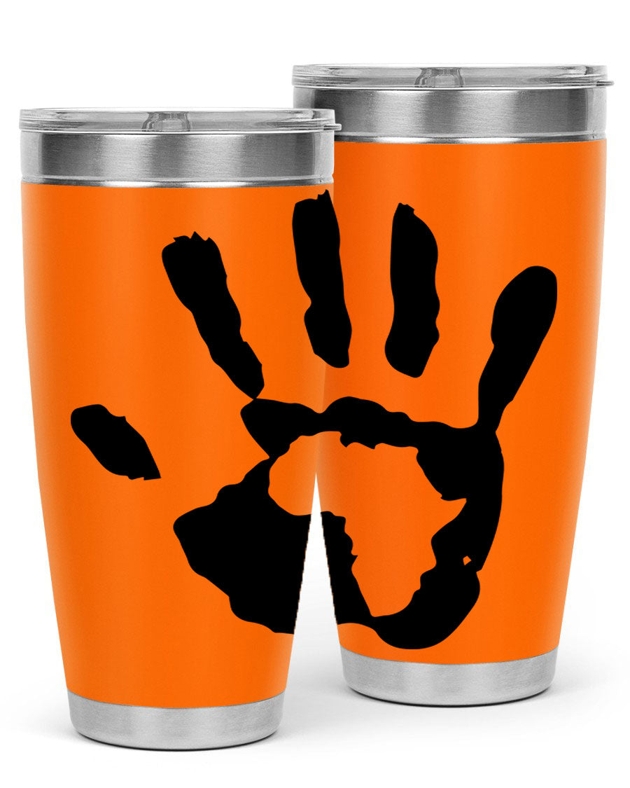 Cotton tank top featuring a hand with Africa design and inspiring phrases, perfect for casual wear.