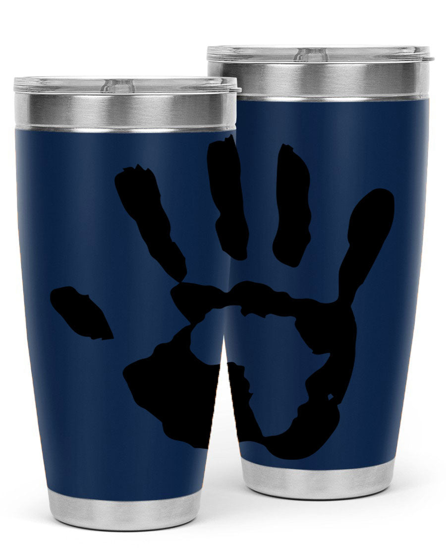 Cotton tank top featuring a hand with Africa design and inspiring phrases, perfect for casual wear.