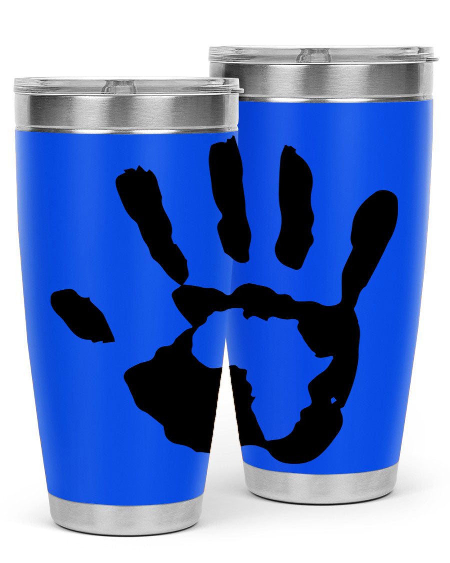 Cotton tank top featuring a hand with Africa design and inspiring phrases, perfect for casual wear.