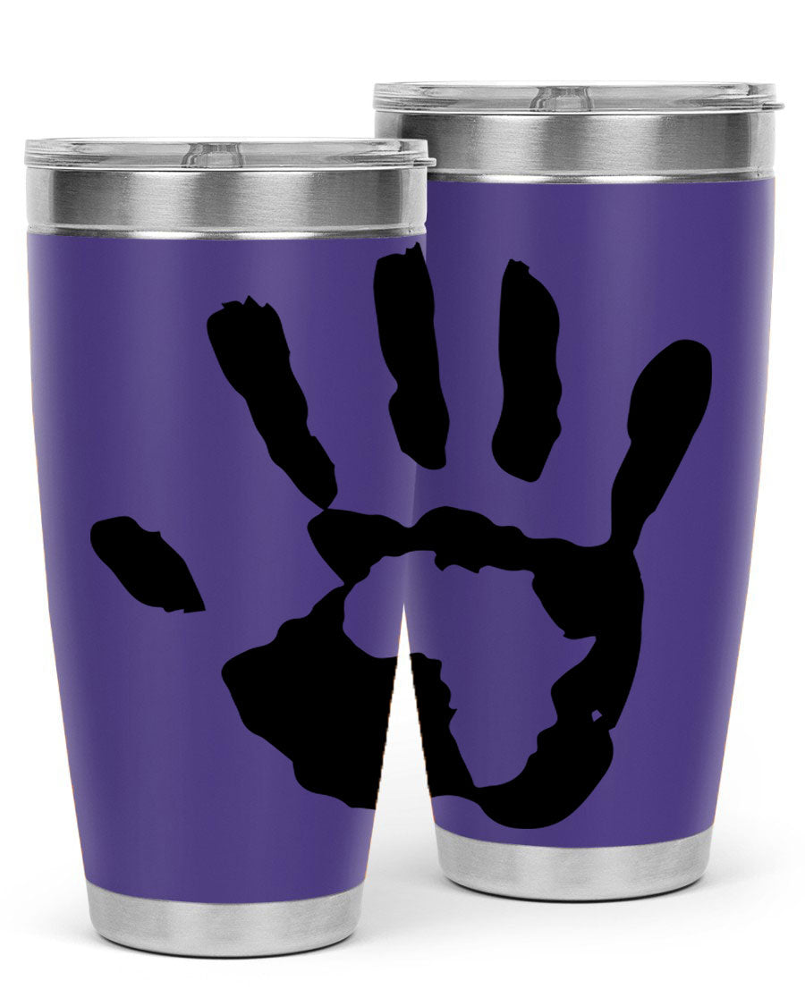 Cotton tank top featuring a hand with Africa design and inspiring phrases, perfect for casual wear.