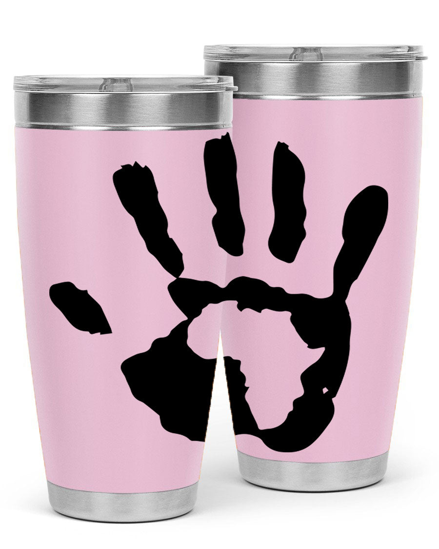 Cotton tank top featuring a hand with Africa design and inspiring phrases, perfect for casual wear.