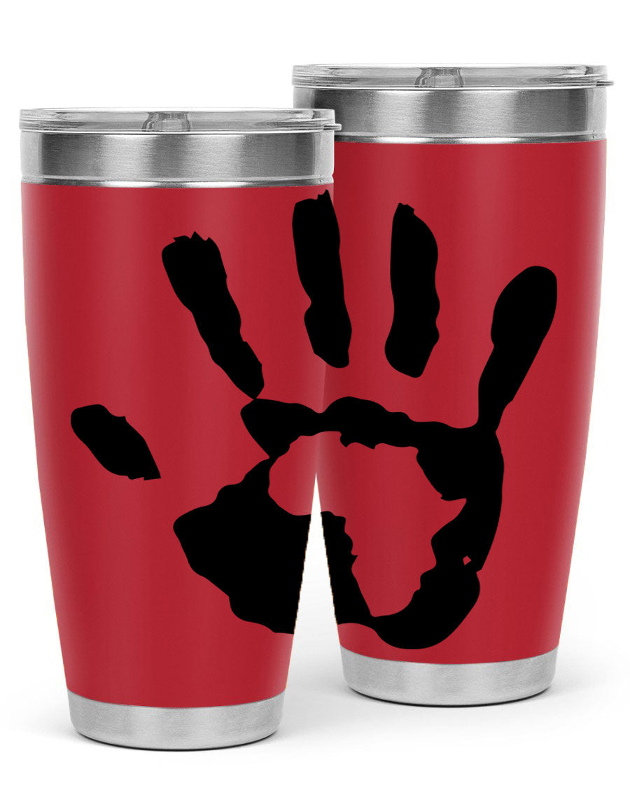 Cotton tank top featuring a hand with Africa design and inspiring phrases, perfect for casual wear.