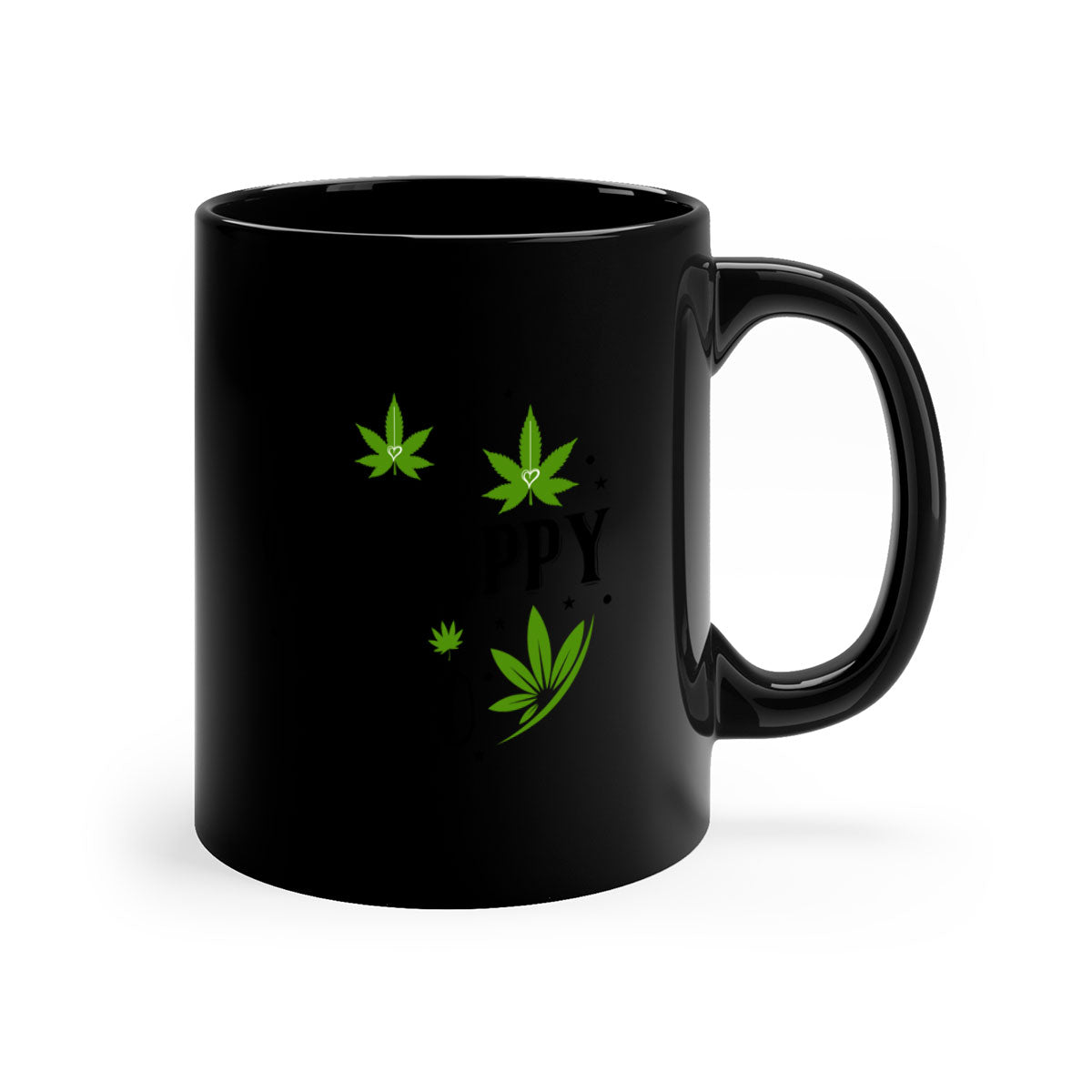 Happy 420 101# Mug with colorful handle and interior, showcasing glossy finish and ergonomic design.