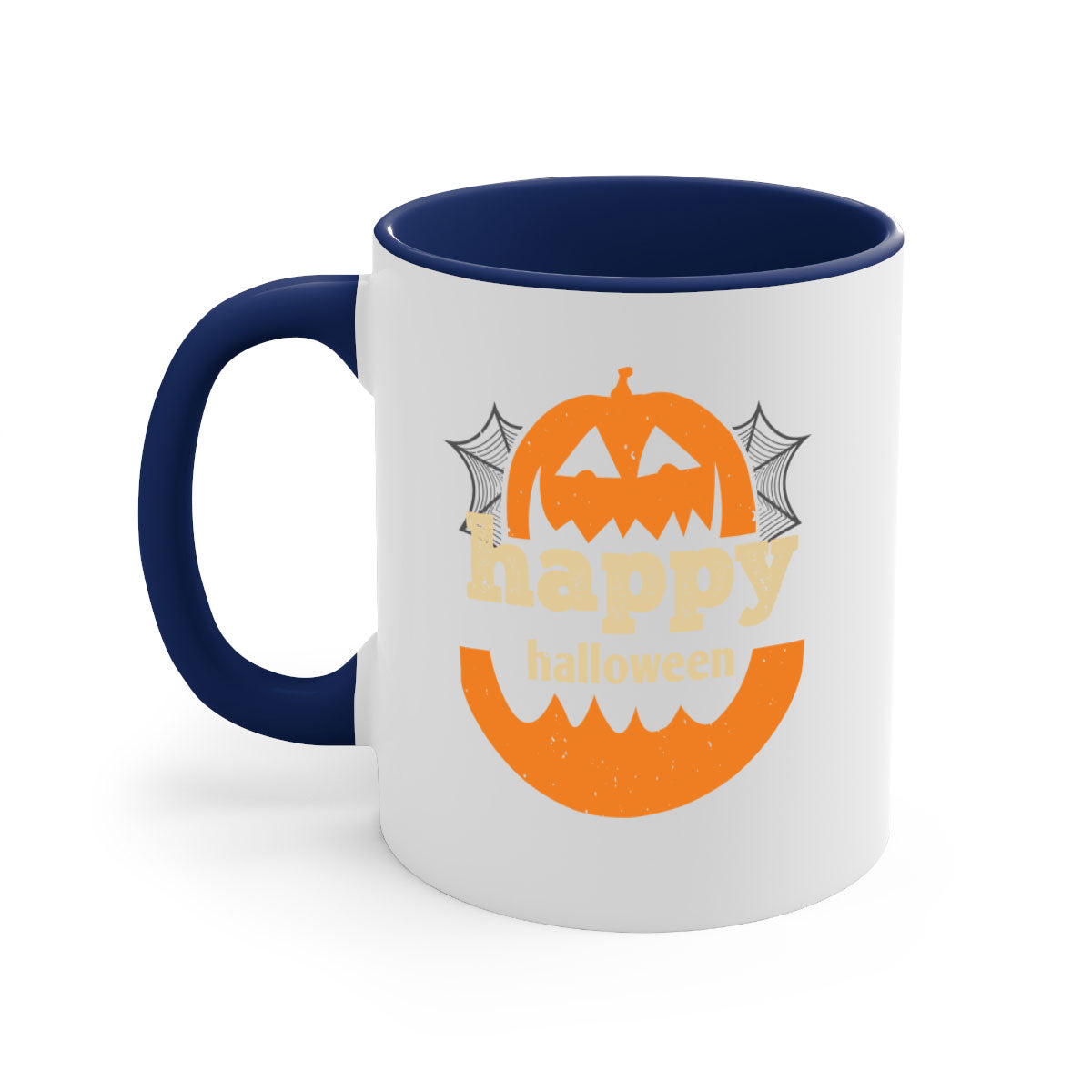 Happy Halloween 153# Mug with colorful handle and glossy finish, perfect for coffee or tea.