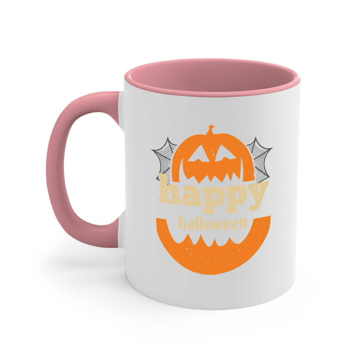 Happy Halloween 153# Mug with colorful handle and glossy finish, perfect for coffee or tea.