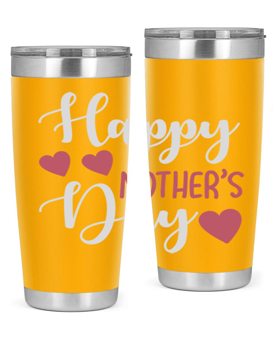 Happy Mother's Day 171# Tumbler in 20oz and 30oz sizes, featuring double wall vacuum stainless steel with copper lining and a drink-thru lid.