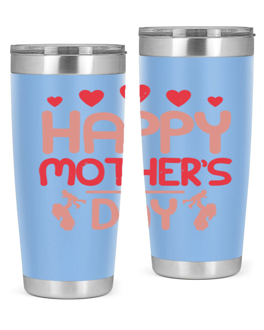 Happy Mother's Day Tumbler in 20oz and 30oz sizes, featuring double wall vacuum insulation and a stylish design.