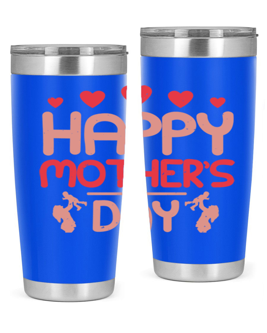 Happy Mother's Day Tumbler in 20oz and 30oz sizes, featuring double wall vacuum insulation and a stylish design.