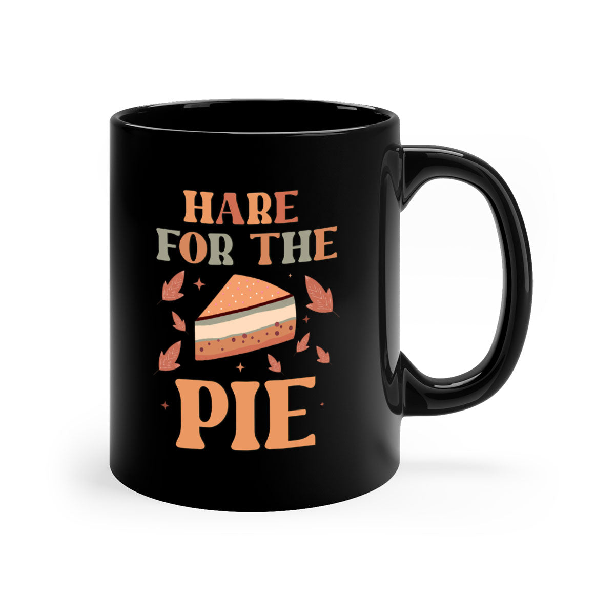 Hare For The Pie 261# Mug featuring a glossy finish, colored handle, and interior, available in multiple colors.