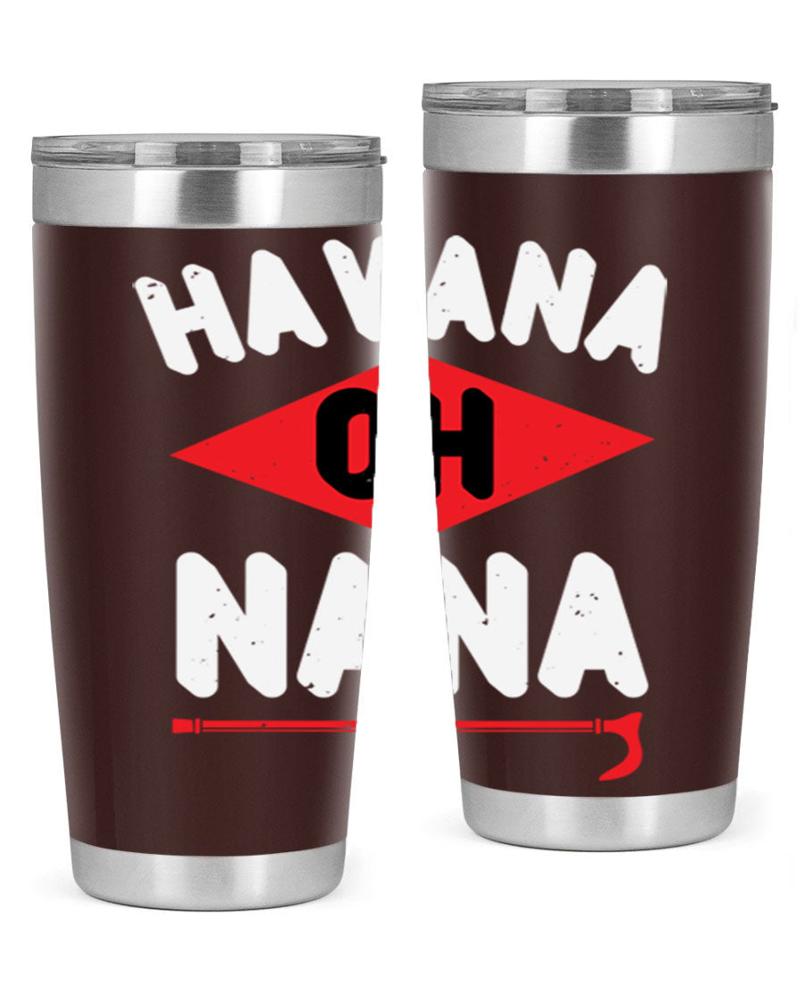 HAVANA OH NANA 104# Tumbler in stainless steel with a stylish design, perfect for hot and cold beverages.