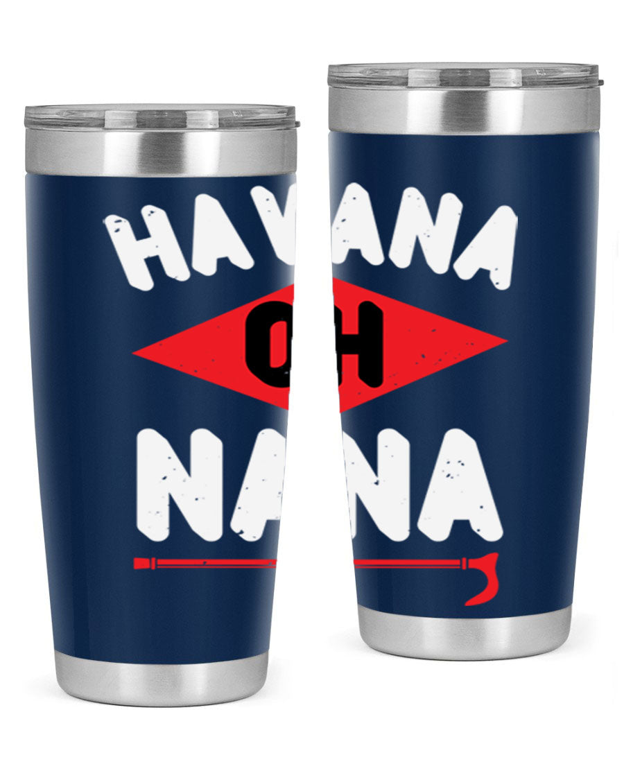 HAVANA OH NANA 104# Tumbler in stainless steel with a stylish design, perfect for hot and cold beverages.