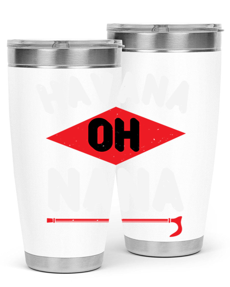 HAVANA OH NANA 104# Tumbler in stainless steel with a stylish design, perfect for hot and cold beverages.