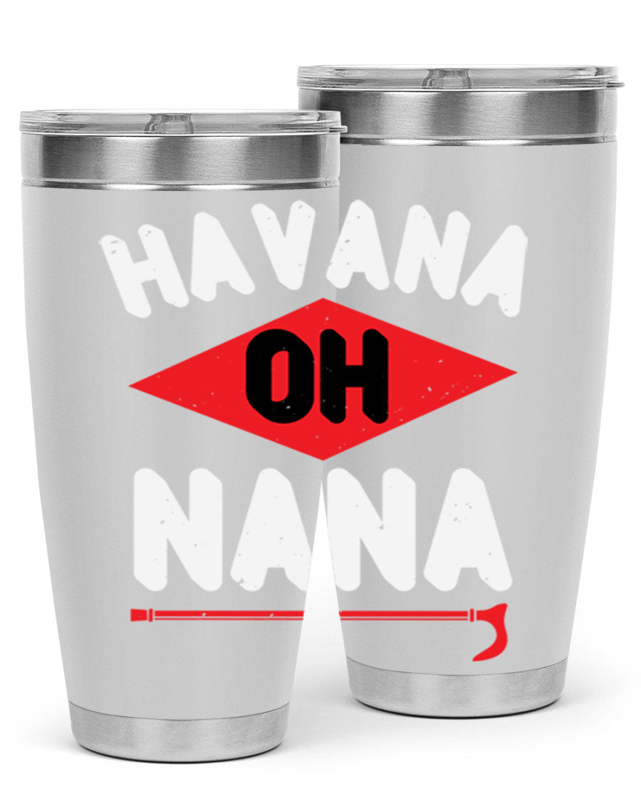 HAVANA OH NANA 104# Tumbler in stainless steel with a stylish design, perfect for hot and cold beverages.