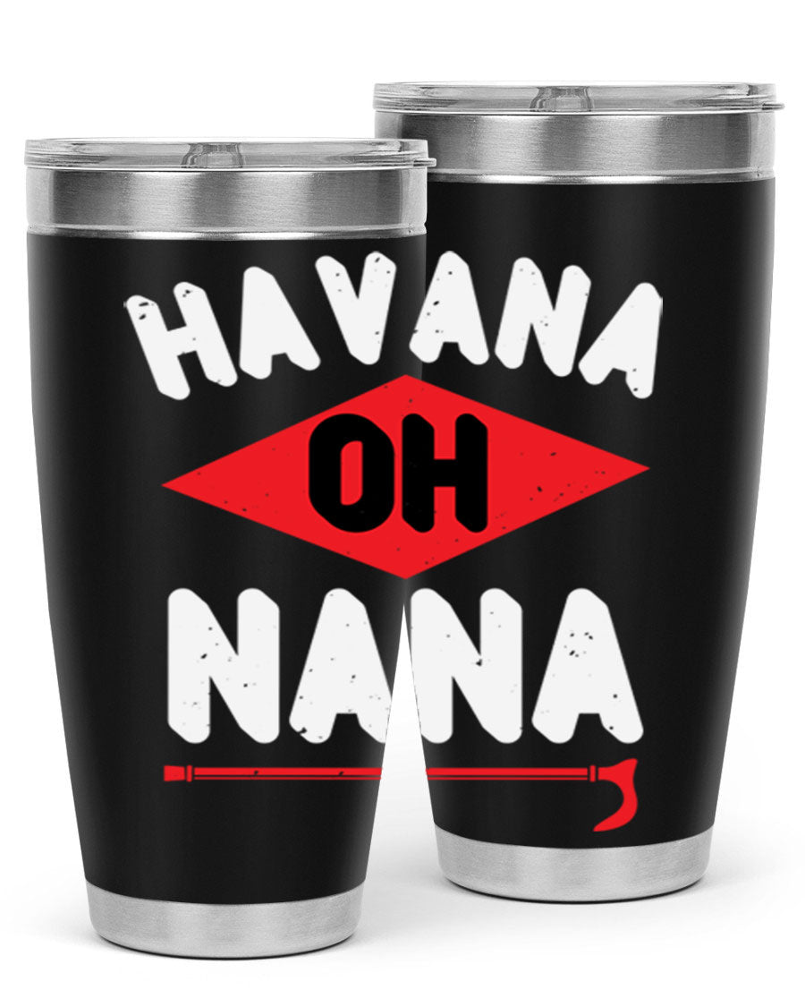 HAVANA OH NANA 104# Tumbler in stainless steel with a stylish design, perfect for hot and cold beverages.