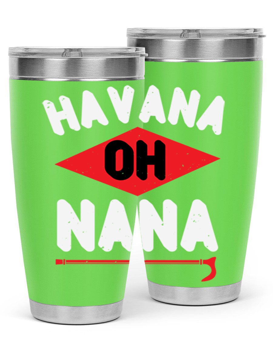 HAVANA OH NANA 104# Tumbler in stainless steel with a stylish design, perfect for hot and cold beverages.