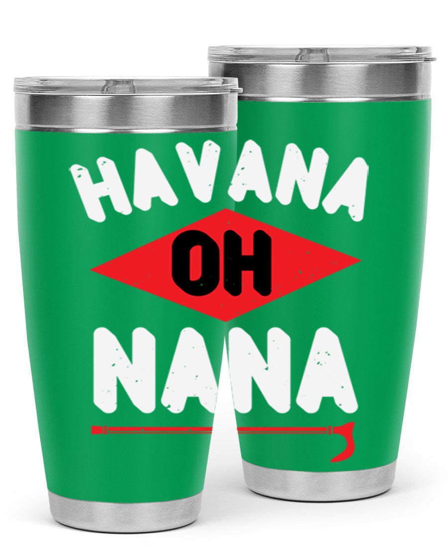 HAVANA OH NANA 104# Tumbler in stainless steel with a stylish design, perfect for hot and cold beverages.