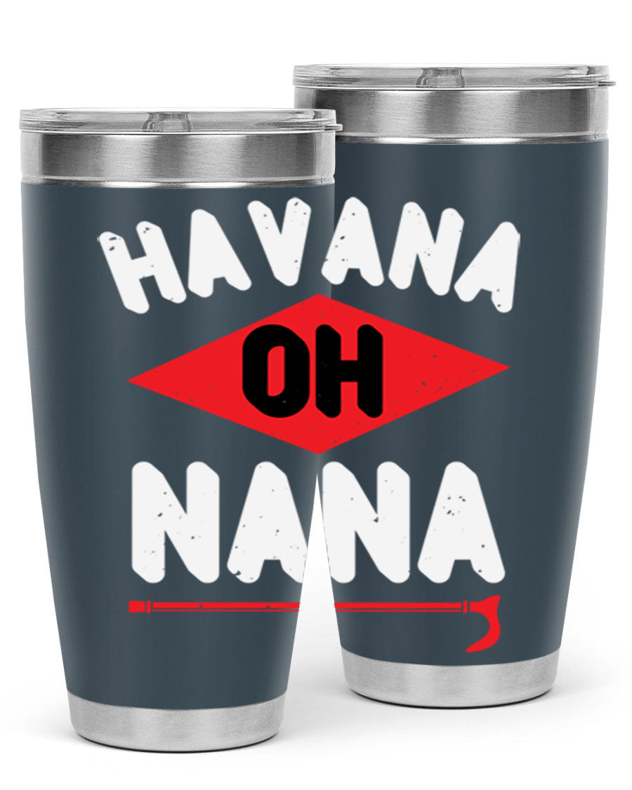 HAVANA OH NANA 104# Tumbler in stainless steel with a stylish design, perfect for hot and cold beverages.