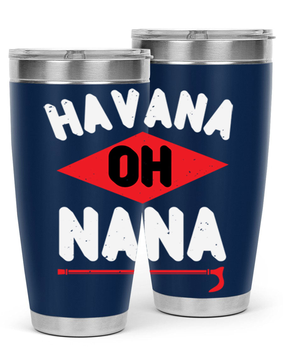 HAVANA OH NANA 104# Tumbler in stainless steel with a stylish design, perfect for hot and cold beverages.