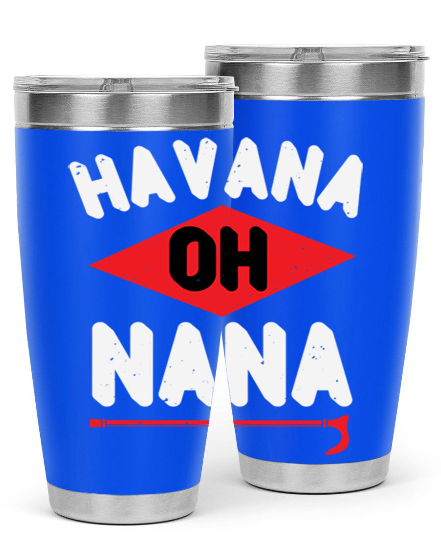 HAVANA OH NANA 104# Tumbler in stainless steel with a stylish design, perfect for hot and cold beverages.