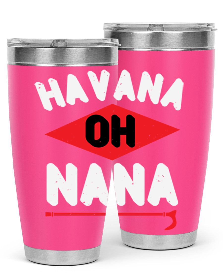 HAVANA OH NANA 104# Tumbler in stainless steel with a stylish design, perfect for hot and cold beverages.