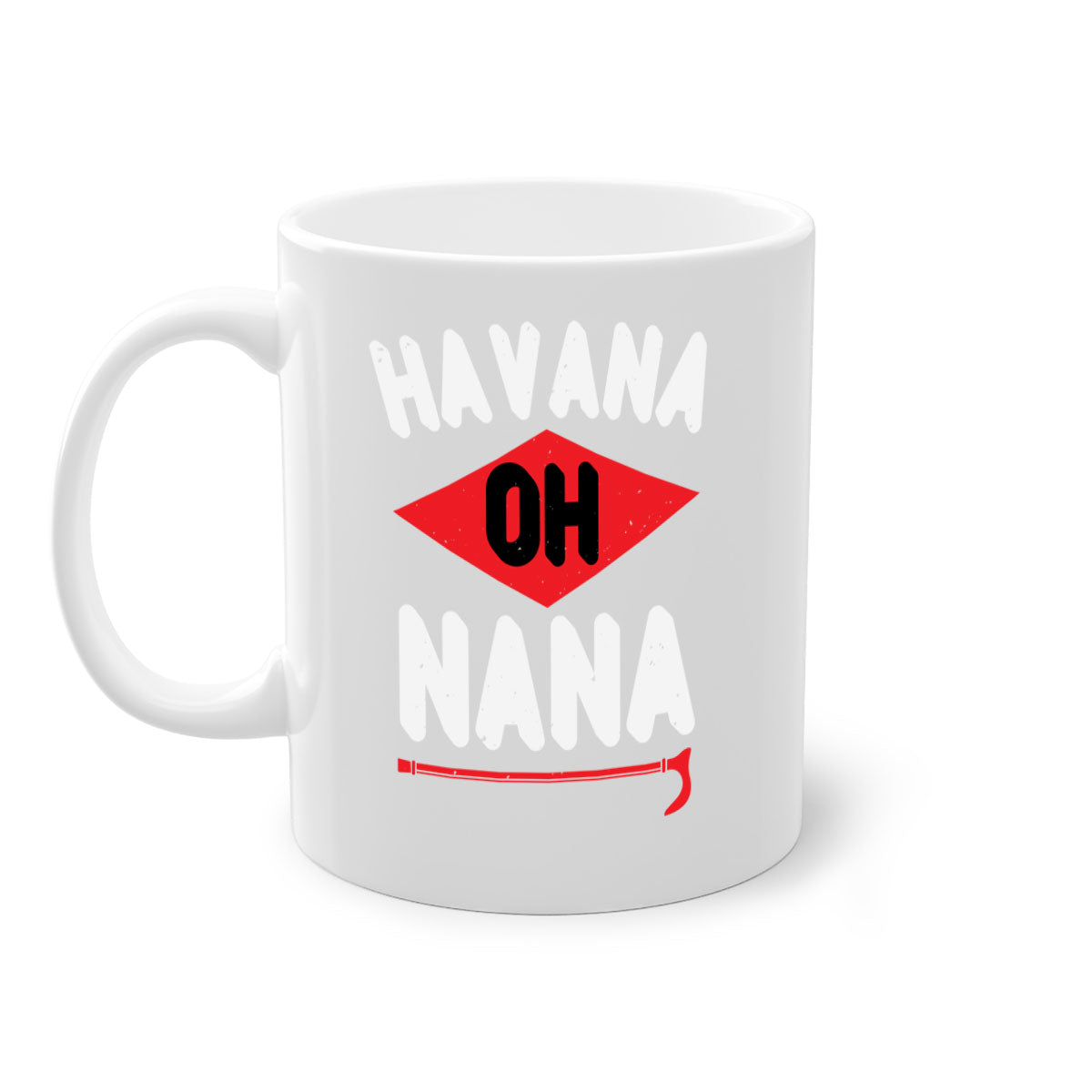 HAVANA OH NANA 104# Mug featuring a two-tone design with a colored handle and glossy finish, available in multiple colors.