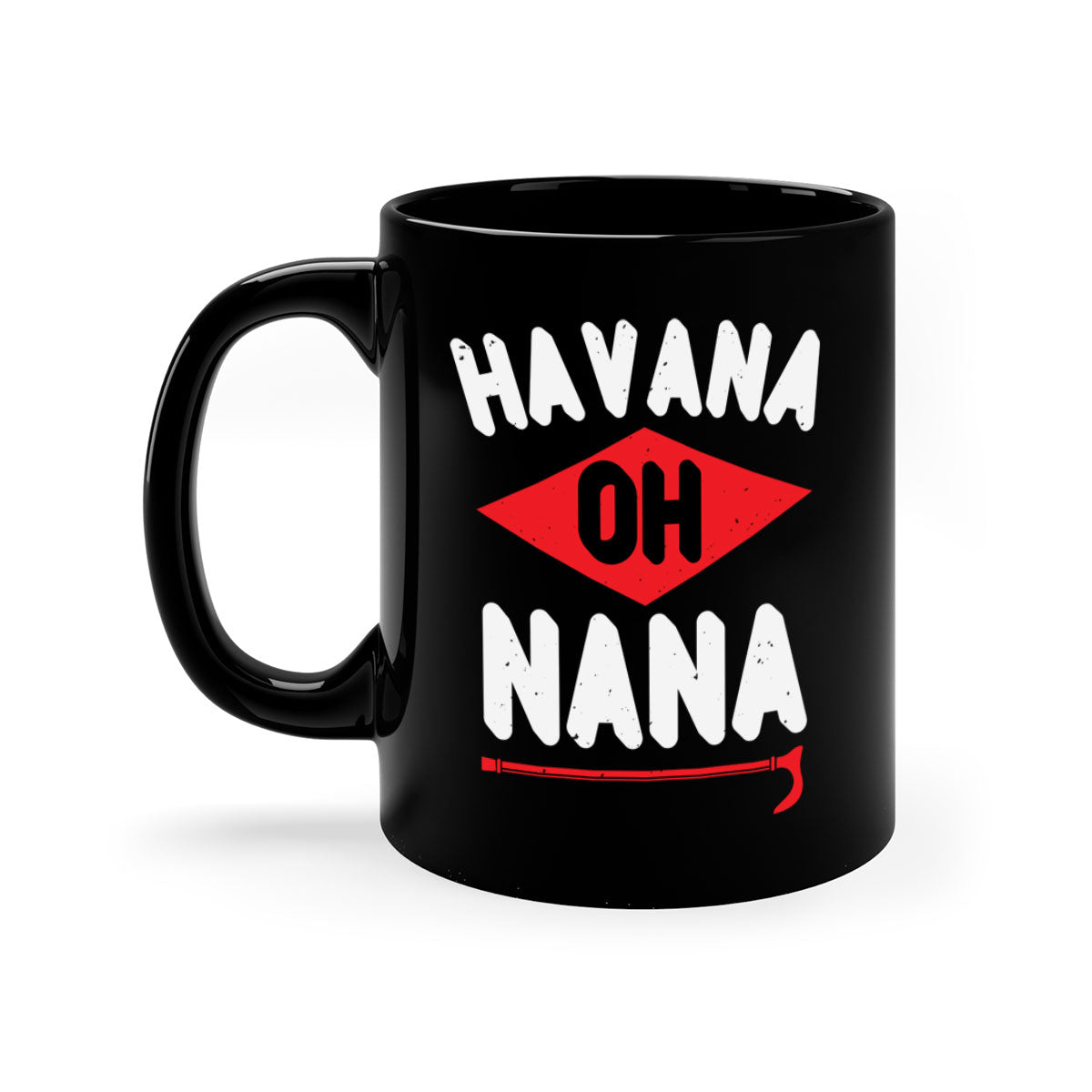 HAVANA OH NANA 104# Mug featuring a two-tone design with a colored handle and glossy finish, available in multiple colors.